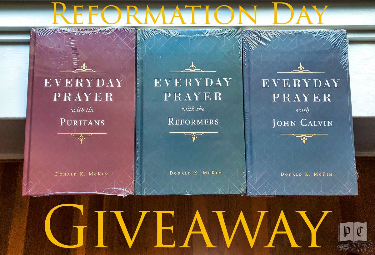 Happy Reformation Day!
📜🔨📜🔨📜🔨
Let's celebrate with a giveaway of this Donald McKim set from <a href="/prpbooks/">P&R Publishing</a>:
Everyday Prayer with the Reformers, Puritans, and John Calvin 🙌
——————————
To enter, just RETWEET this post!
Ends tonight @ Midnight. 
(Int'l entries pay add'l shipping)