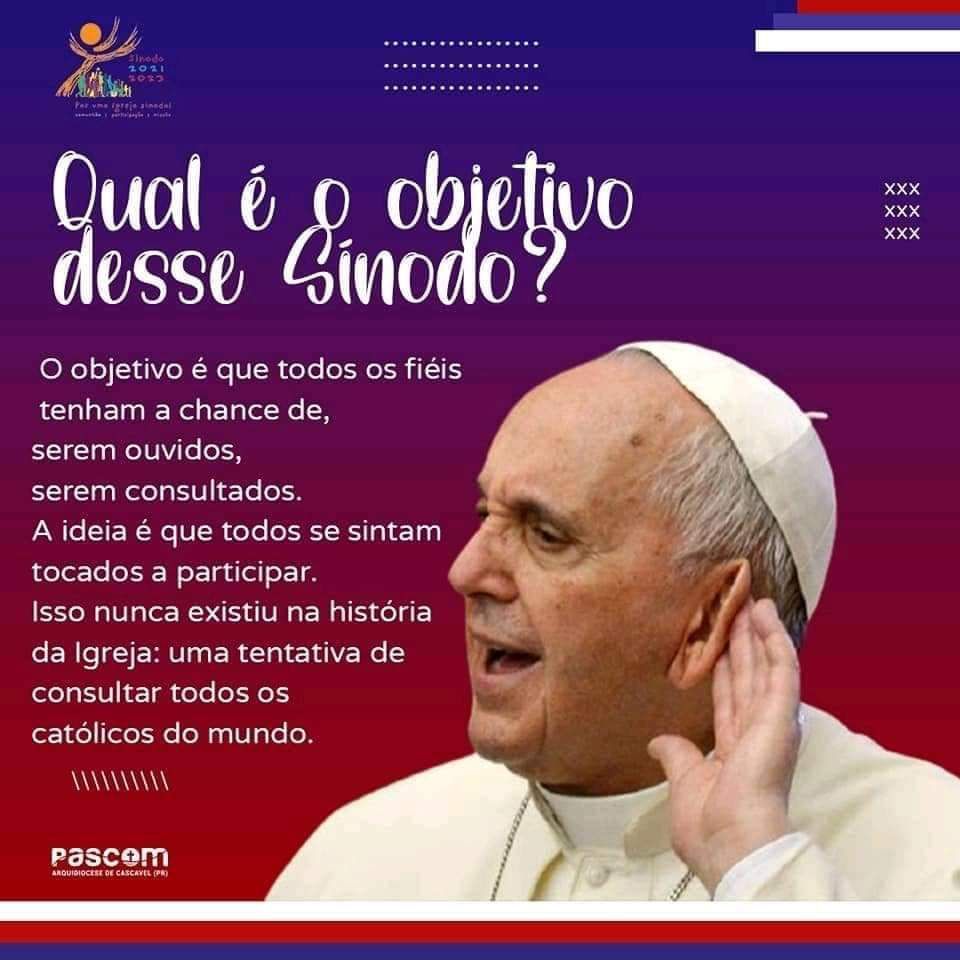 psauderio's tweet photo. Explicação sobre o sínodo.

Através esta imagem (card) você encontra a resposta para a pergunta: Qual é o objetivo desse Sínodo?

Leia, reflita e compartilhe em comunidade.

Saúde e Paz 🙏

#Igreja #Sínodo #PapaFrancisco #Participação #PastoralDaSaúde #ArqRio https://t.co/IFAHqVD5lg