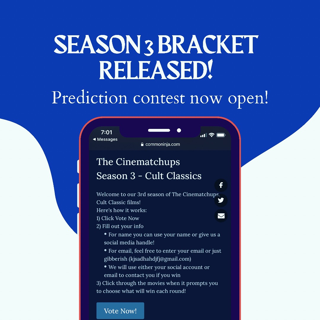 TheCinematchups's tweet photo. It's time for another season!! Check it out in the bio! https://t.co/B4ajCSNhQL
