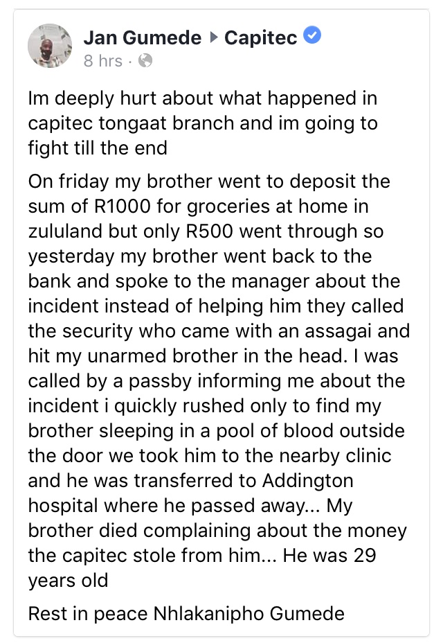 sikhona_zwane's tweet photo. CAPITEC😩💔 https://t.co/bKv5EQCKhd