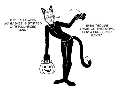 Buttons' past halloween costumes included: John Hancock, brahmin (with Meg), Slutty Molerat and slutty cat (in GTA AU) 