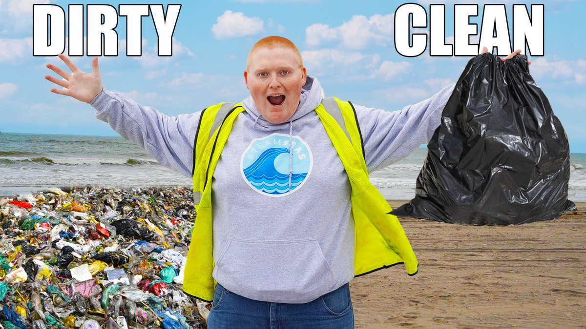 ItsEmilySaxton's tweet photo. Can You Clean A Beach In 60 Minutes? #TeamSeas 

https://t.co/mpVgZiHmKG https://t.co/wiNfliHr0f