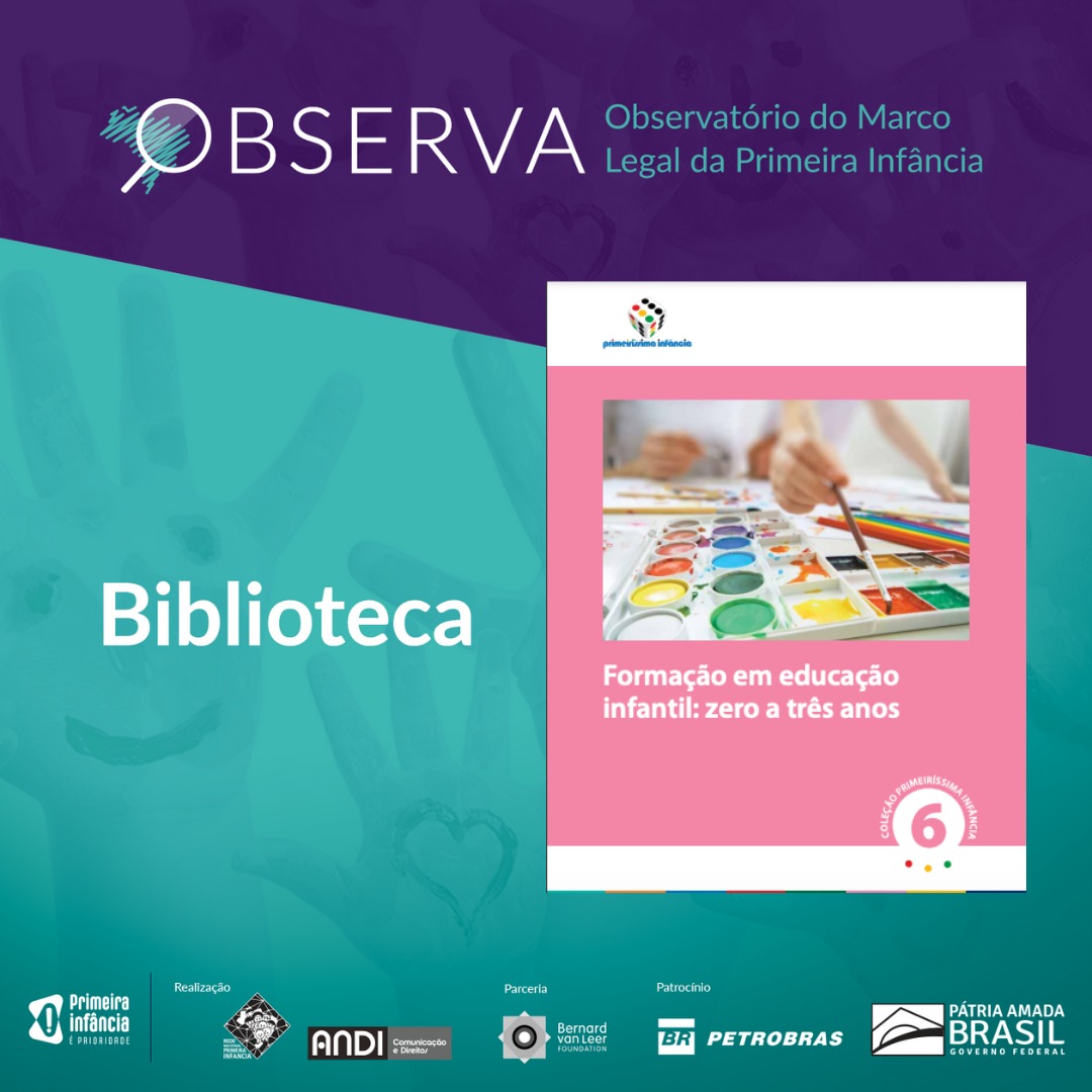 O caderno Formação em educação infantil: zero a três anos é uma ferramenta voltada à disseminação de conhecimentos sobre o desenvolvimento integral da criança de zero a três anos.

bit.ly/formacao_edinf…

#OBSERVAPrimeiraInfancia