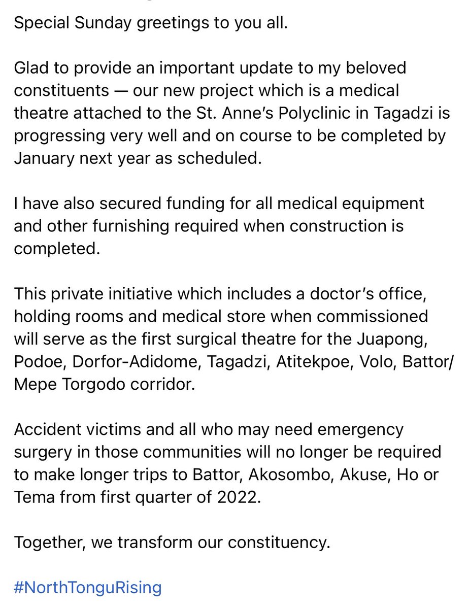S_OkudzetoAblak's tweet image. Our new surgical theatre ready by January, 2022.

#NorthTonguRising