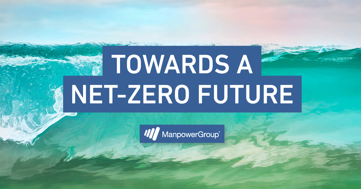 ManpowerGroup's tweet photo. A #netzero future is a more sustainable, resilient future - for both our planet and our people. Learn more about our #ClimateAction in our 2021 #ESG Report, Working to Change the World: https://t.co/Vjb59kj3XM #COP26 #TogetherForOurPlanet https://t.co/zFIQu0rGBg