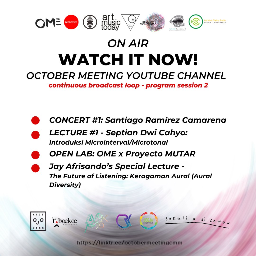 OctoberMeeting's tweet photo. Line Up Terbaru!!!!!!
Newest Artsit Line Up!!!!!!

Go to October Meeting Youtube Channel!!!!! https://t.co/JU7wUU0xIq