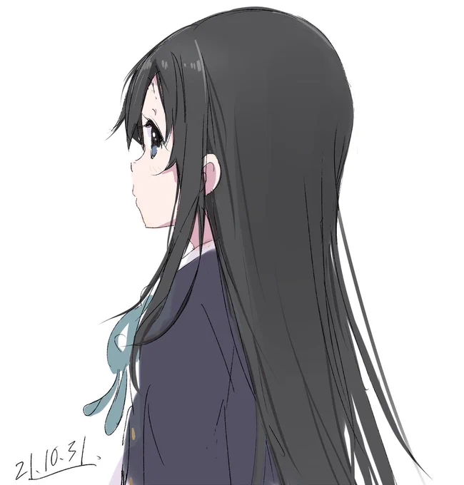 澪ちゃんの横顔  #けいおん #秋山澪 #落書き https://t.co/B8Q3BIuFCX 