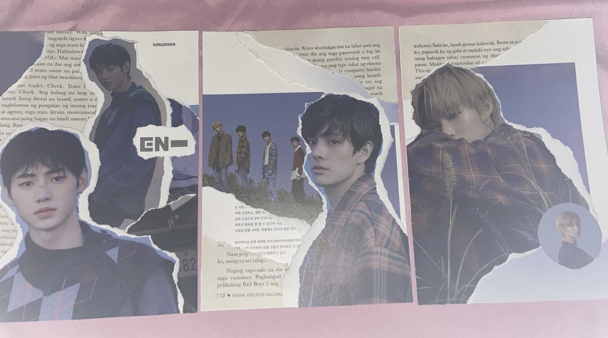 mintcartzz's tweet photo. REPOST!!

wts lfb - Enhypen A5 binder covers 

- materials - b:do dawn
- 50 php + pf
- onhand
- payo or 2 days rsvp! (Payo prio!)
- mop gcash 
- mod sco 
- People who purchase two binder covers will receive a random dawn postcard.

 #mintsbentables https://t.co/MKsWUXn4sO