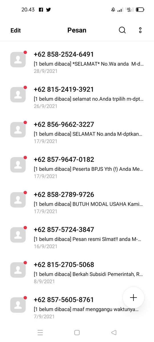 anggah's tweet photo. @AzzamIzzulhaq @Telkomsel sami murudul eta spam https://t.co/bjMnwpTs1t