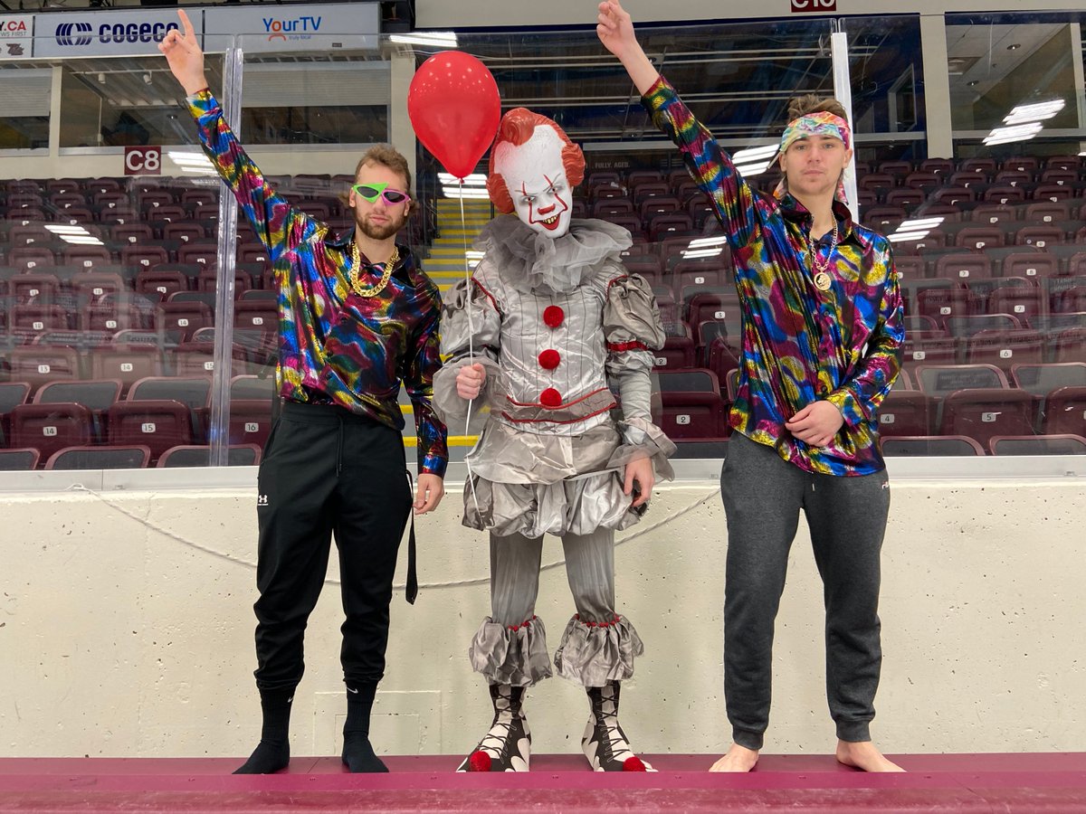 PetesOHLhockey's tweet photo. These guys did not disappoint this Halloween!π Which costume is your favourite?
#PetesHaveFun | #HappyHalloween2021 https://t.co/4rfgbJUhOW