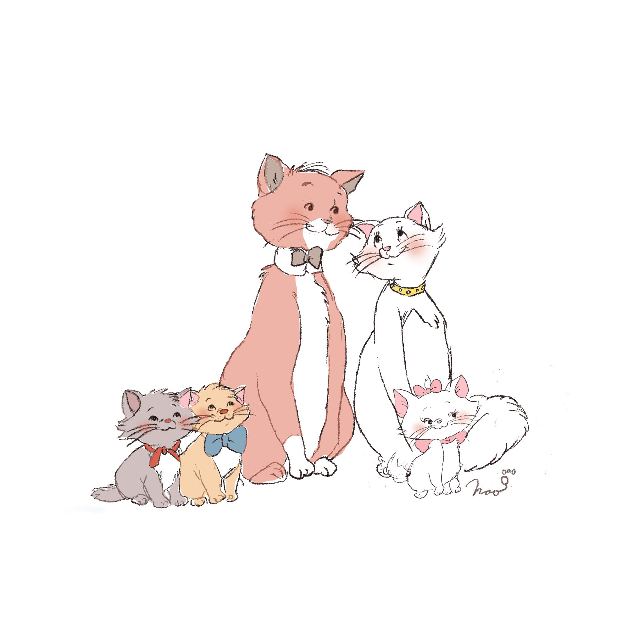 2742nao おしゃれキャットのマリーちゃん 今日からcaptors始めてみました ドキドキ Captors Captors始めました イラスト イラストレーション イラストレーター ディズニー 猫 おしゃれキャット マリー Cat Illustraion Illust