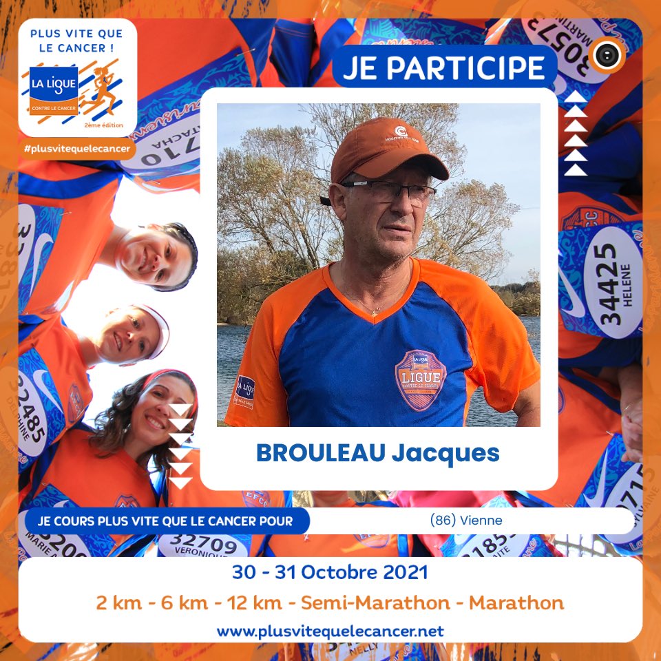 JacquesBrouleau's tweet photo. Course 6km ✅ 👏 @laliguecancer 
 #plusvitequelecancer https://t.co/qr7weGnufd