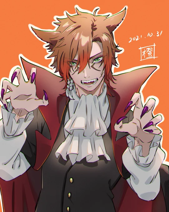 🎃ハッピーハロウィン🎃
合法的にサンシに牙を付けてもいい日ですね!
(看過できないミスがあったので上げ直しました;;) 