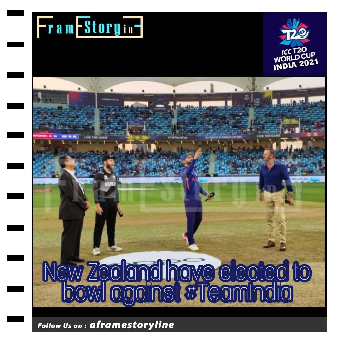 FramestoryLine's tweet photo. 🚨 Toss Update 🚨

New Zealand have elected to bowl against #TeamIndia. 

#T20WorldCup #INDvNZ #aframestoryline #INDvNZ
#MatchParty #T20WorldCup
Follow the match ▶️ #HardikPandya https://t.co/hvDNXfKsIo