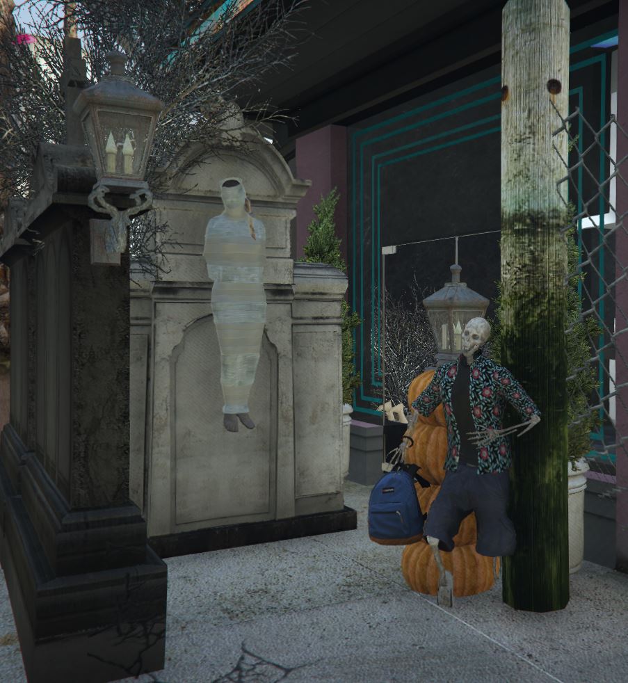 made_gta's tweet photo. Happy Halloween! Heute ist Partytime im Bahama Mamas! Die Vorbereitungs- und Dekorationsphase ist abgeschlossen, nun warten wir bis es dunkel wird und die Party steigen kann... 🎃🪦👻💀🐈‍⬛🥂🍸🥳🕺💃👯‍♂️ https://t.co/FrebGc8EVu