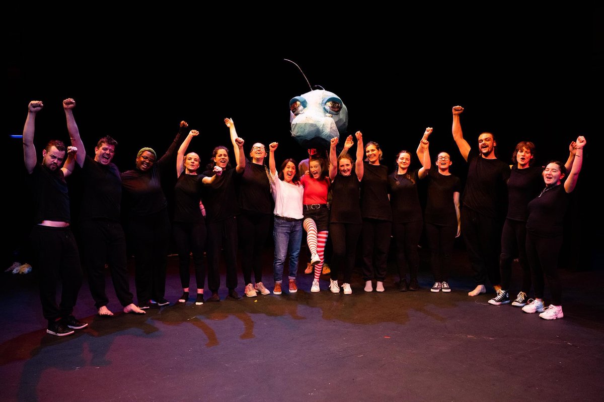 SHUPerformance's tweet photo. Fantastic performances from our Acting students yesterday @cruciblesheff @otsfestival working with @deadearnest. Awakenings was a family show that wowed the audiences, young &amp; old, by the storytelling &amp; imagination of the cast. Puppets by @BabVagabonds 📷 Madeline Winters https://t.co/mq3QVO0CdL