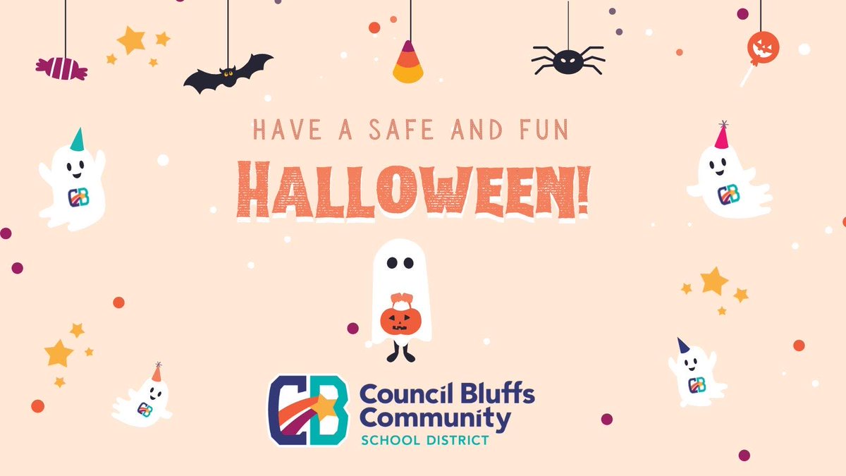 Happy Halloween!🎃👻 I hope you have a safe and SPOOKtactular time trick-or-treating with family and friends! Don’t howl at the moon too late tonight, we will see you at school tomorrow! ⁦<a href="/CBCommSchools/">CouncilBluffsSchools</a>⁩