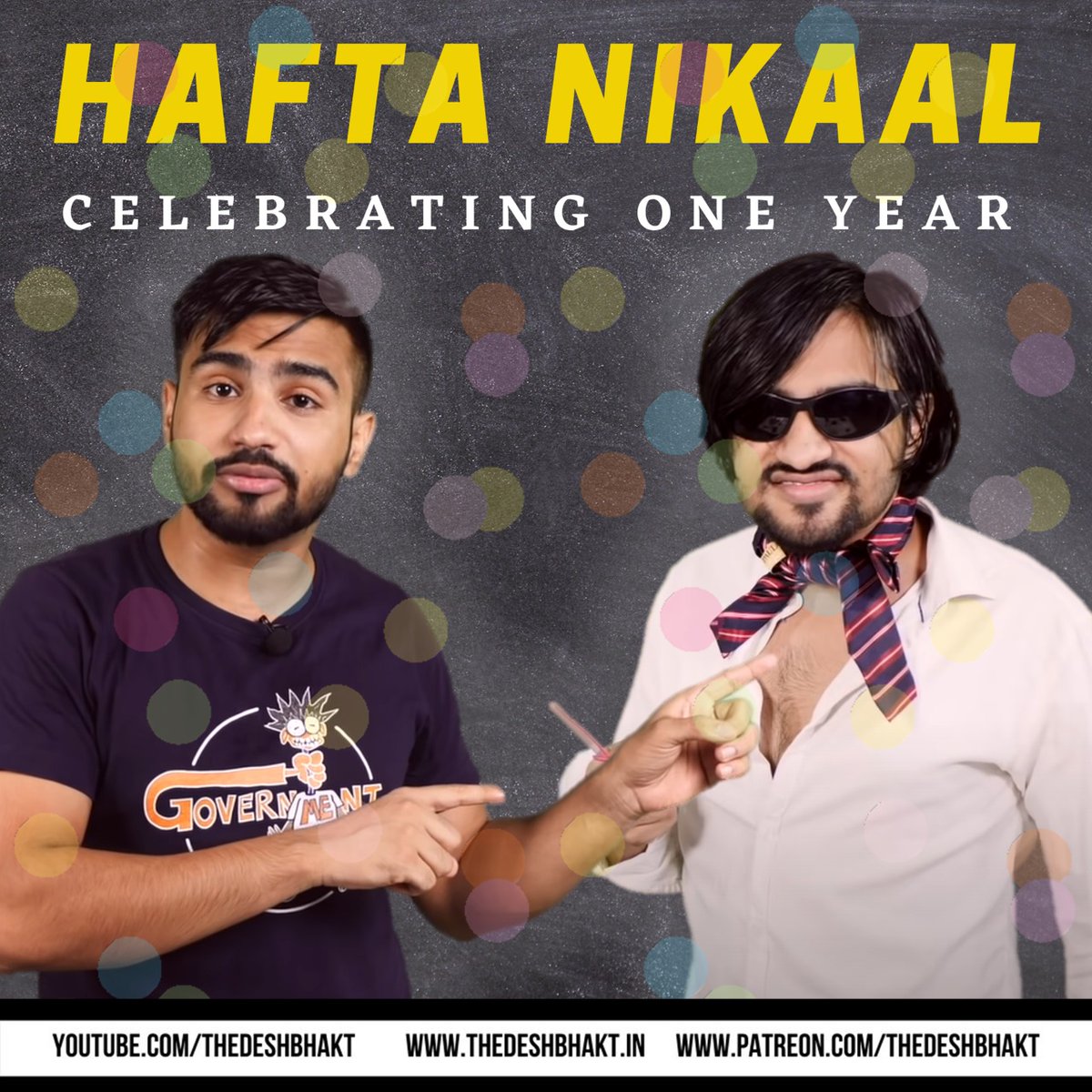 sundaysarthak's tweet photo. Meanwhile, #HaftaNikaal has completed 1 year journey on @TheDeshBhakt. Proud to say that we did not miss a single Episode throughout the year. 
This has been a great great journey!
Thank you everyone for the love ❤️

https://t.co/G1II84UAgr https://t.co/d518K57opf