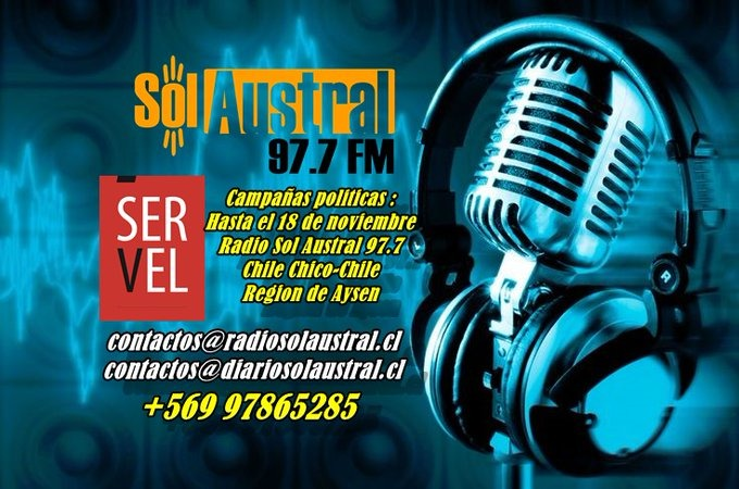 97Austral's tweet photo. Desde el corazón de la Patagonia, Radio Sol Austral 97.7 Chile Chico Region de Aysen-Chile. https://t.co/ol14woKm65