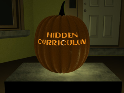 AGU_H3S's tweet photo. Happy Halloween!👻🎃 In honor of this spooky day, H3S wanted to share what's hiding in the academic basement: #HiddenCurriculum. Follow our discussion through the week as we uncover some of the unknowns about #academia. https://t.co/ktNiETmEOU
