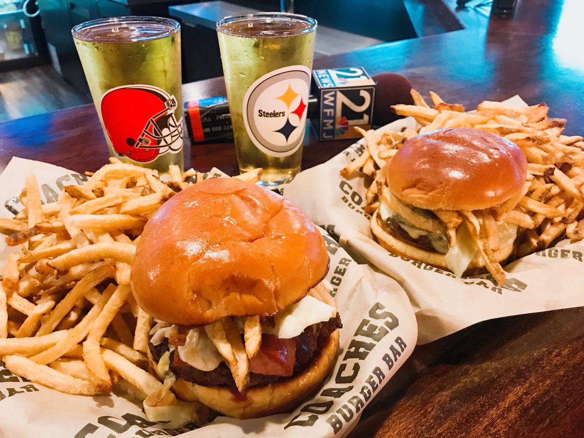 Malaynia Spiva (@malaywfmj) on Twitter photo Kick off game day with the Pitts-Burger & Cleveland Burger at <a href="/coachesbb/">COACHES BURGERS</a>! Plus, the best draft specials in the Valley! We’re checking it all out on WFMJ Weekend Today! <a href="/21WFMJ/">21 WFMJ</a> <a href="/wfmjtoday/">WFMJ Today</a> Kick off game day with the Pitts-Burger & Cleveland Burger at <a href="/coachesbb/">COACHES BURGERS</a>! Plus, the best draft specials in the Valley! We’re checking it all out on WFMJ Weekend Today! <a href="/21WFMJ/">21 WFMJ</a> <a href="/wfmjtoday/">WFMJ Today</a>