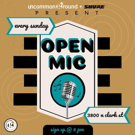uncommongrd's tweet photo. The stage is yours! What will you be performing this week? Comment below and we will see it live Sunday! 🎙️#livemusic #chicagoopenmic https://t.co/su4hFYbZvL