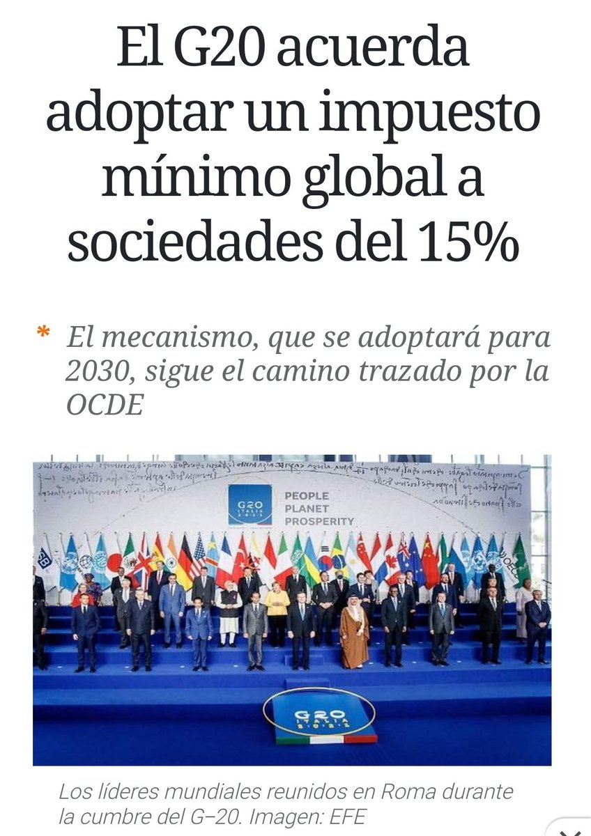 En 2016 Podemos propuso un impuesto mínimo del 15% para sociedades y las portadas anunciaron pobreza, comunismo, Venezuela, fuga de empresas...

5 años después...