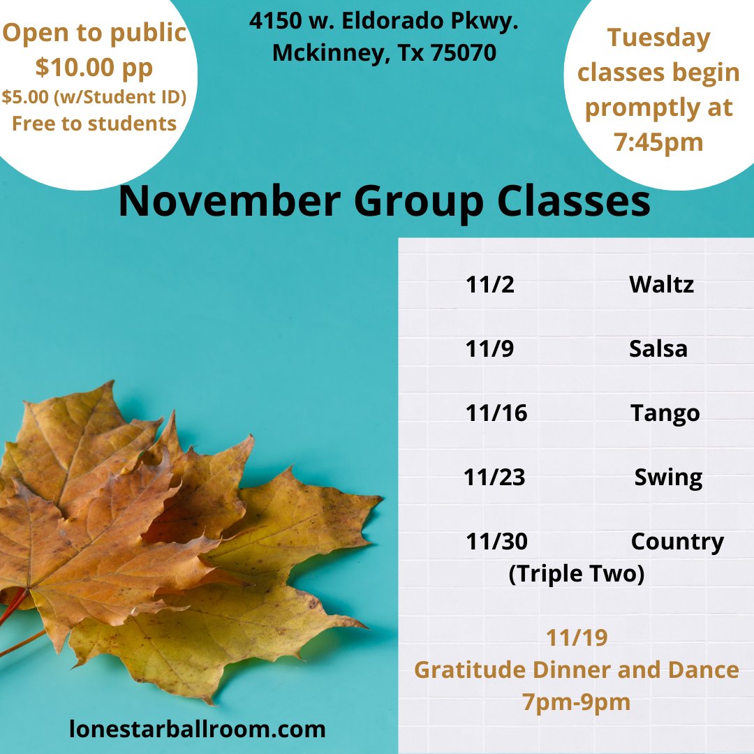 LSBallroom's tweet photo. Celebrating Gratitude for our Dance Family 🍂 - https://t.co/7jSQNcKvYN https://t.co/HczZU8lPJ4