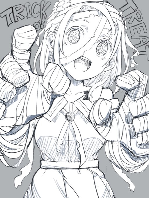 ハロウィン滑り込みミイラミウネルちゃん!!!!🌀🌀 