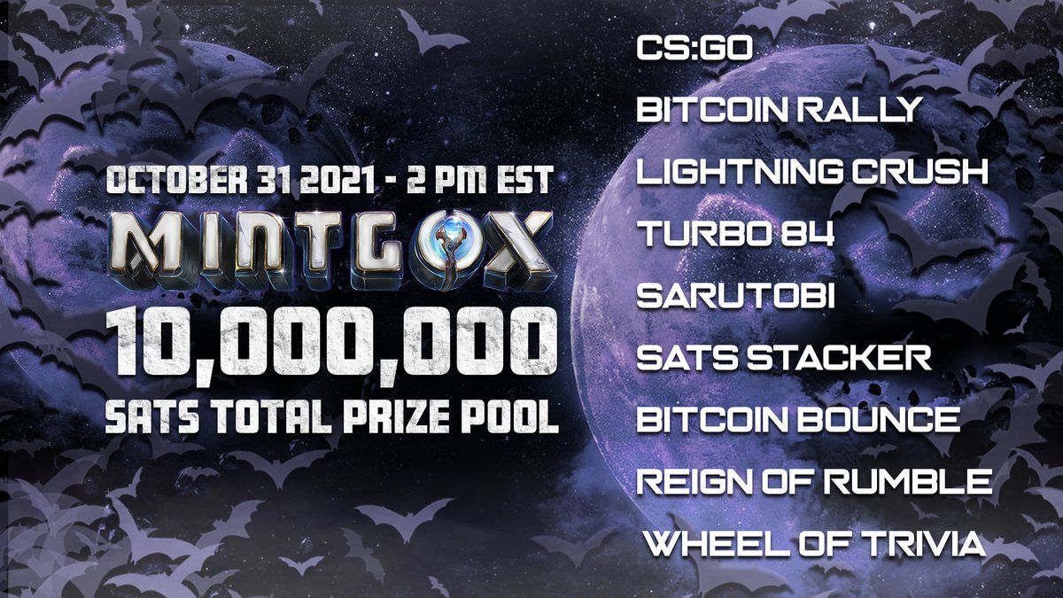MintGox starts in a few hours! Get ready to play your favorite games for big rewards 🔥

Join us on Discord to learn how to compete: zeb.gg/mintgoxdiscord