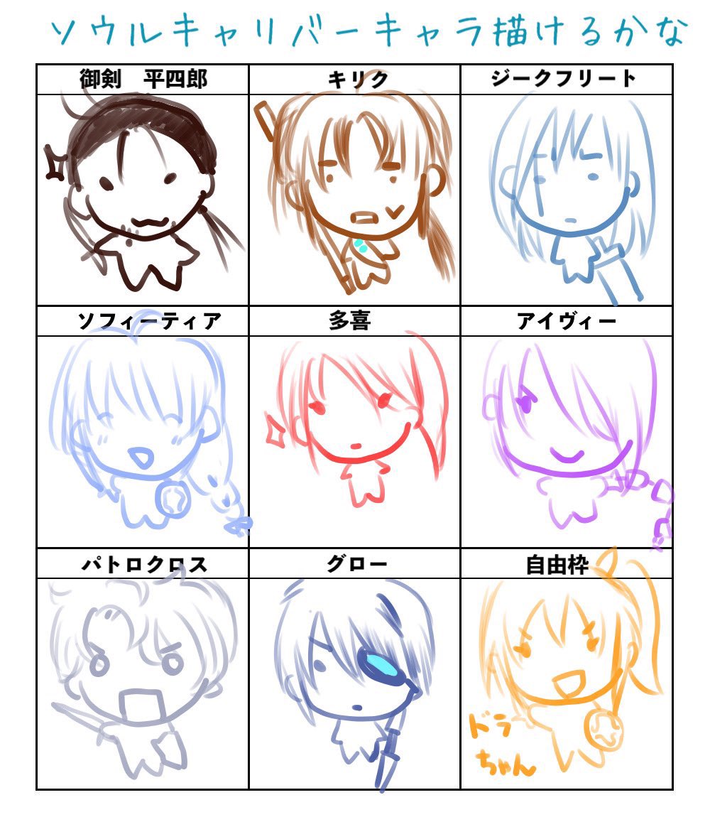 思ったより描いてた!合計3枚だけど!! #今月描いた絵を晒そう 
