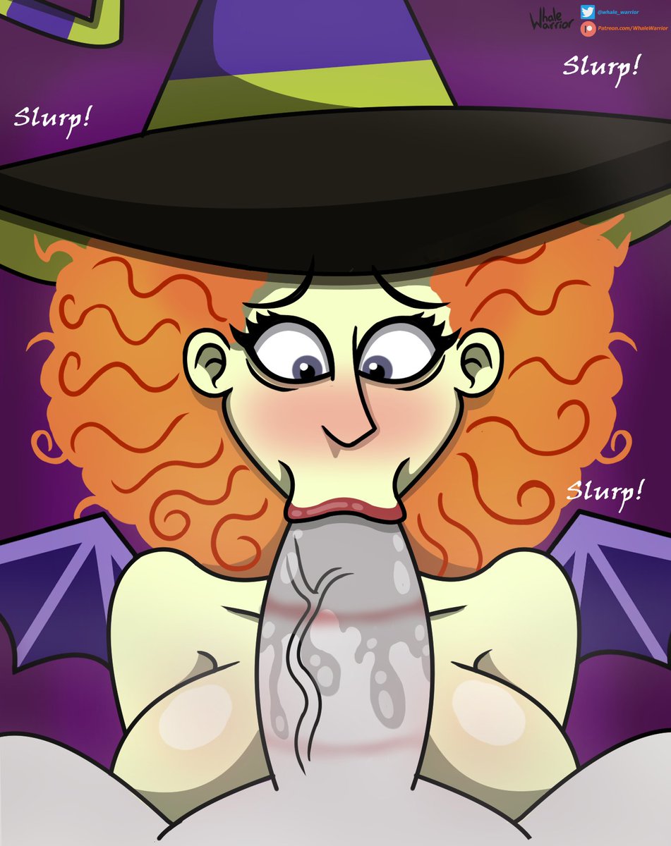 Orson gives Scary Godmother a special treat on Halloween. #nsfwart. #rule34. pic....