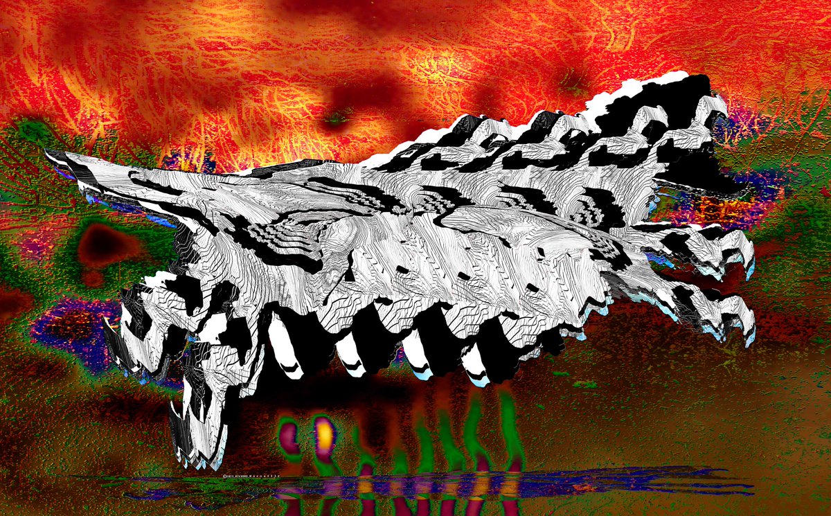 Marsai_A4's tweet photo. " Vira Lata - Futuro", série Fração Latina, Marsaille Millward/ 2021/Mídia Mista #digitalart      #mixedmedia   #glitch     #glitchart     #abstractart     #Abstract     #expressionism     #contemporarypainting        #VisualArt #NFTCommunity https://t.co/g3oUTjbInB