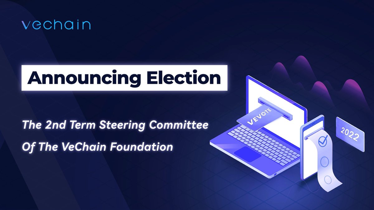 We are proud to announce the #VeChain Foundation 2nd Term Steering Committee Elections will begin from 1 Nov!

Submit your CVs, become part of VeChain’s governance structure and help shape our incredibly promising future. 🤝 

Apply now! $VET

vechain.org/announcing-the…