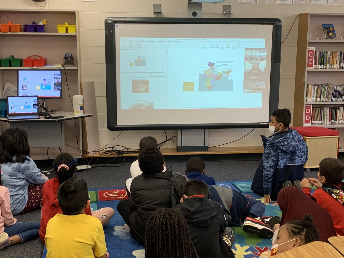 Thanks <a href="/AOBFound/">AnOpenBookFoundation</a> for the opportunity to have a virtual author visit with my 3rd grade scholars last week! We loved meeting <a href="/kashmiraSheth/">Kashmira Sheth</a> and receiving a copy of Nina Soni, Halloween Queen. @HeidiwPowell <a href="/BMESPrincipal/">Dr. Stacy Ashton</a>