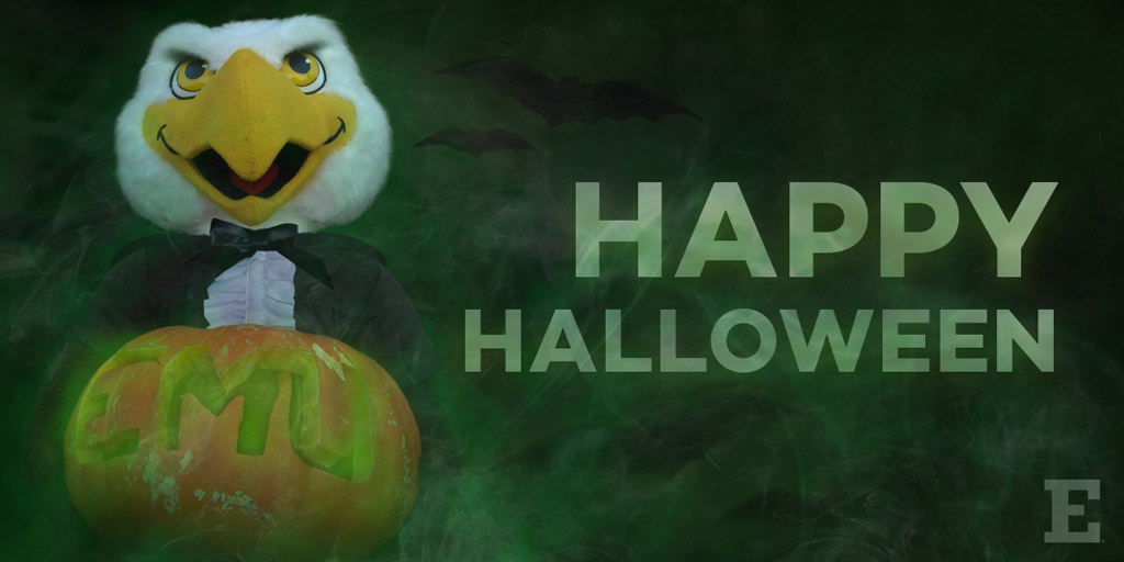 EasternMichU's tweet image. We hope that you are enjoying your Halloween with family and friends. #TRUEMU