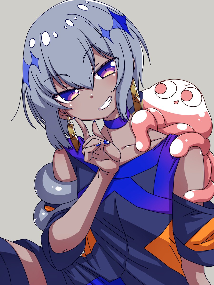 #絵bosi
#烏星人型になるってよ 
烏星可愛いよ 