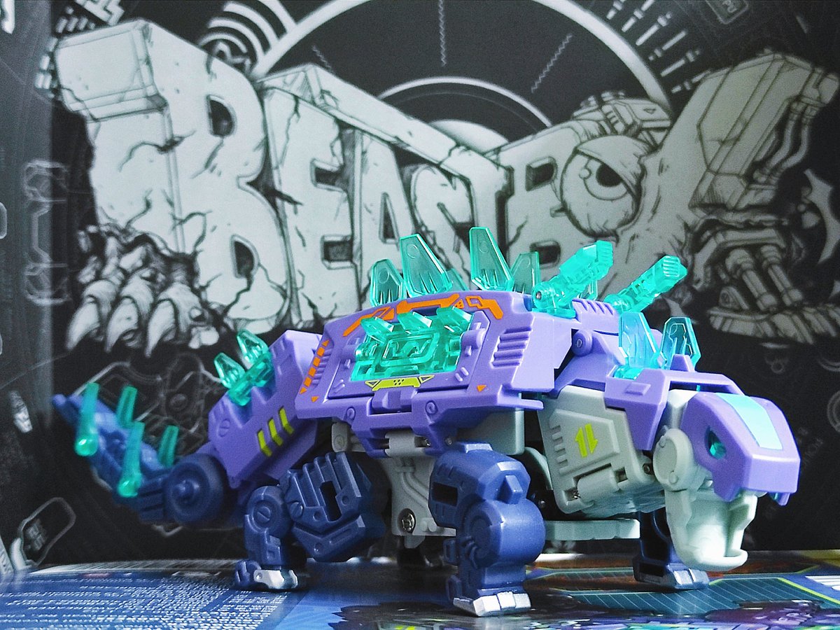 VentHoang's tweet photo. BeastBox BB-25 Jawbreaker
#52TOYS #BeastBox #BB25 #JawBreaker #Stegosaurus #Delta #BB05 #Mecha #Animals https://t.co/rja8EHATWH