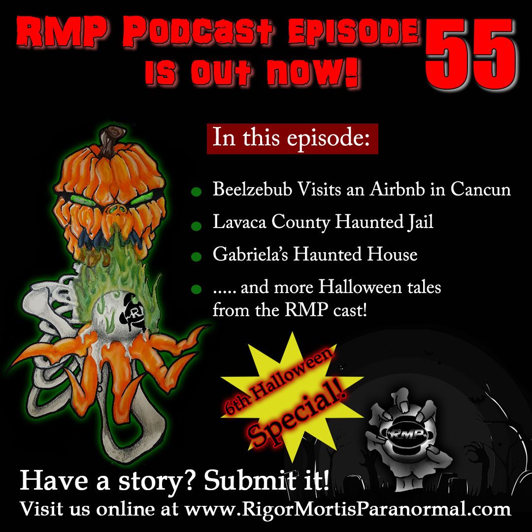 rm_paranormal's tweet photo. Happy Halloween from Rigor Mortis Paranormal Podcast, episode 55 was just released! Tune in, grab a cool one and some candy, and listen now!!  https://t.co/PPYsevFJgw https://t.co/8W25QfcVTk