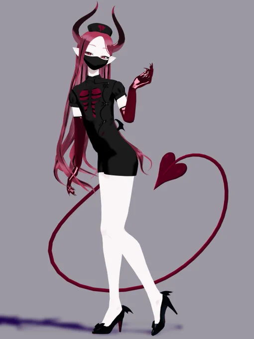 というわけで今年のハロウィンはシンプルにナース🖤 