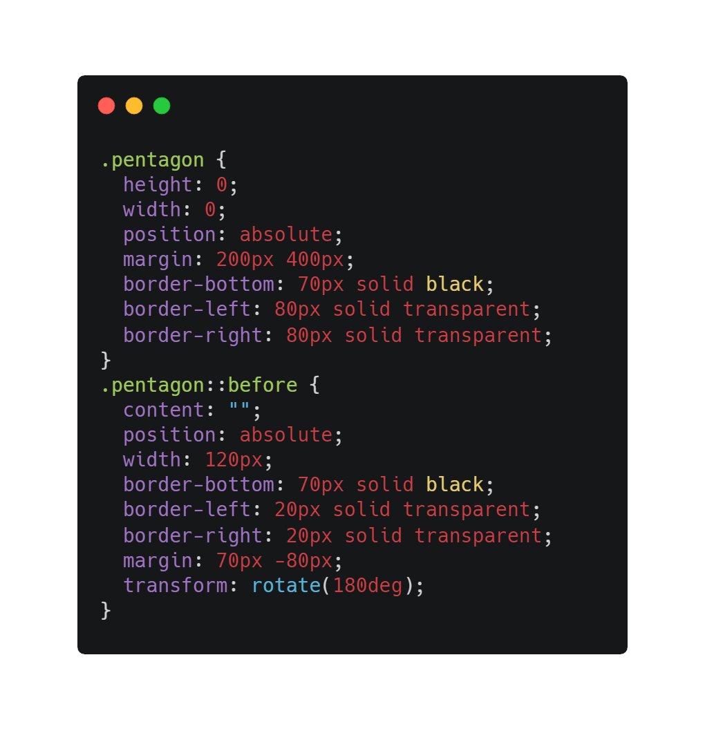 Some easy and complex shapes you can create using CSS Thread 🧵 ...