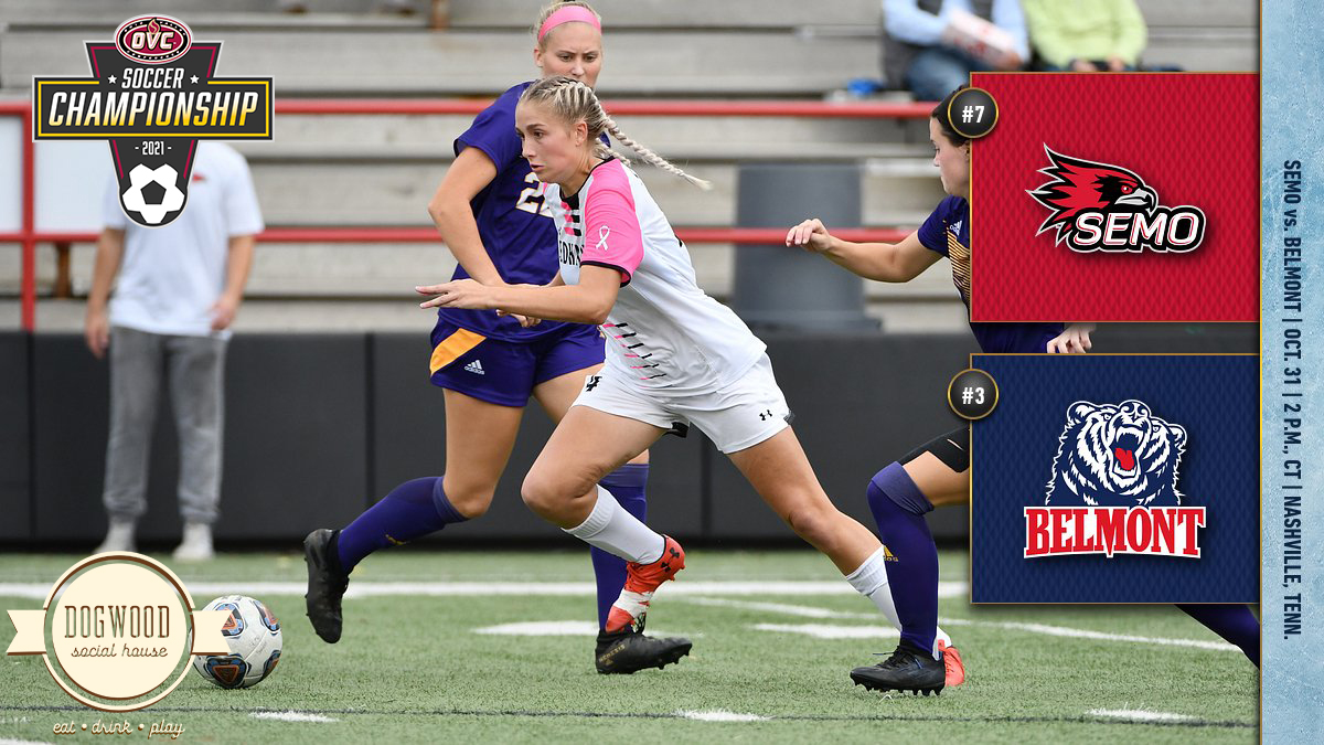 SEMOSoccer's tweet photo. It's GAME DAY!!

Your #7 Redhawks take on #3 Belmont in the 2021 OVC Championship Quarterfinals TODAY in the Music 🎵 City!!

🆚: Belmont
⏰: 2 p.m., CT
📍: Nashville, Tenn. 
💻: ESPN+ | https://t.co/hi6cnL5EF8
📊: https://t.co/R85EVG3h44

#LetsSoar | #OVCit https://t.co/uXfgh4BoAS