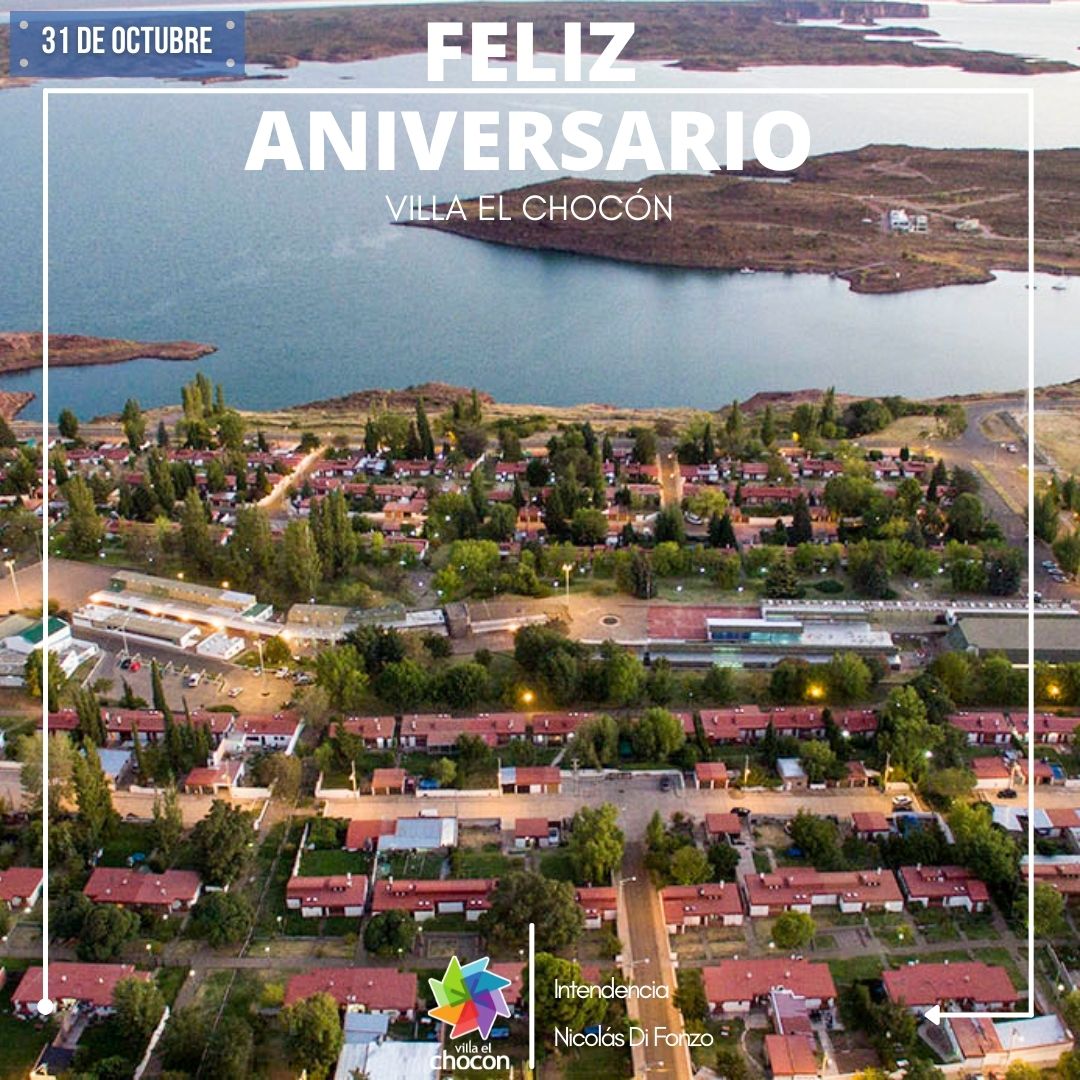 VillaelchoconM's tweet photo. 🎂Estamos de festejo en #VillaElChocon 
Felicidades a todas las vecinas y vecinos de nuestra hermosa localidad! 
#TierraDeGigantes que a paso firme deja huellas y avanza hacia un futuro siempre mejor!

🥳Orgullosamente Choconenses!
#FelizCumpleaños #FelizAniversario https://t.co/4rVxy1w5AS