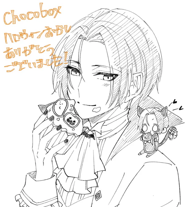 チョコボックスにお菓子と凄く嬉しいメッセージ頂きました!これからものんびりお絵描きしていくので楽しんでいただけたら嬉しいです!有難う御座いましたーー!! 