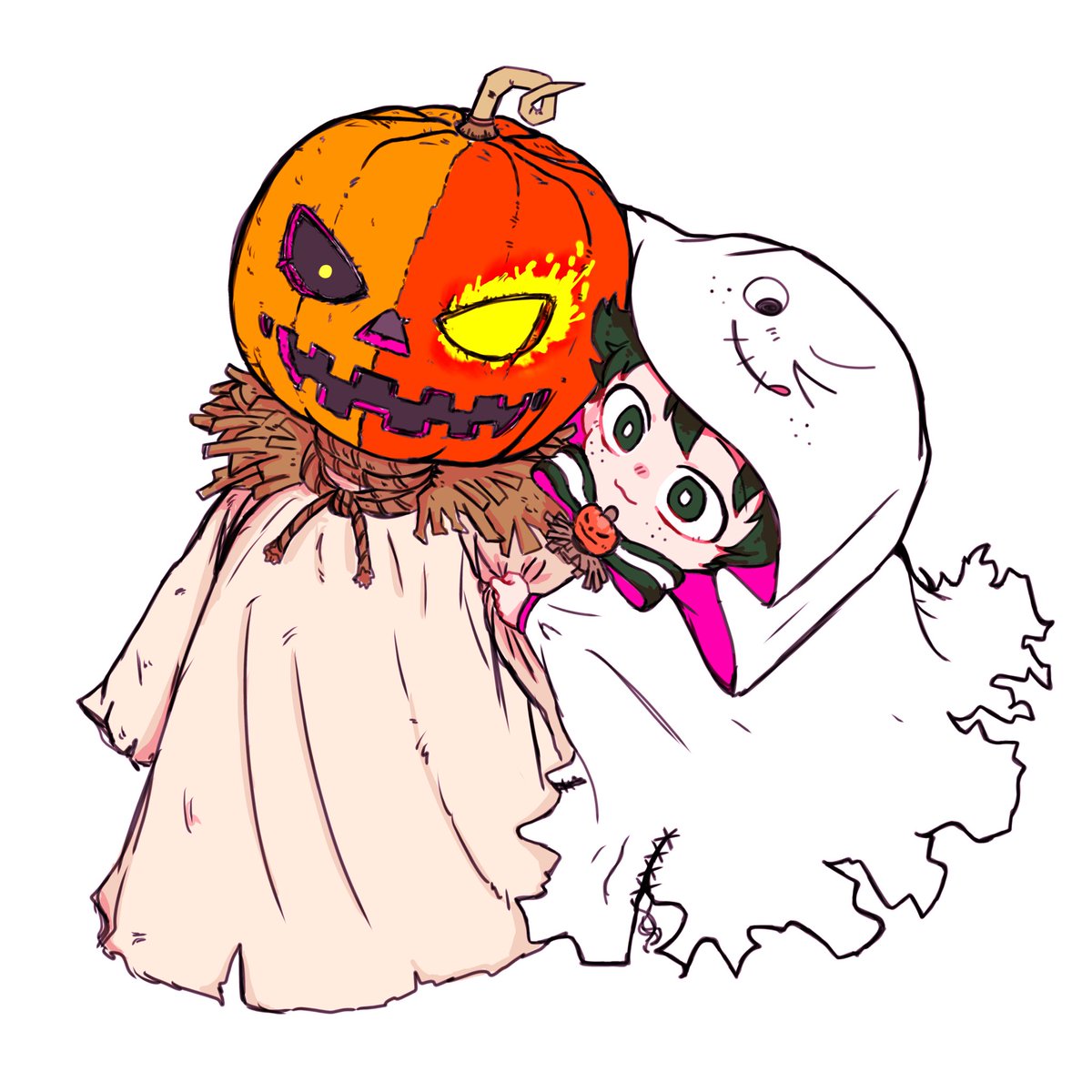 緑谷出久 「文字なしハロウィン轟出ちゃん🎃♡👻 」|ʕ ´ᴥ` ʔ🐧🥦🥦🥦のイラスト