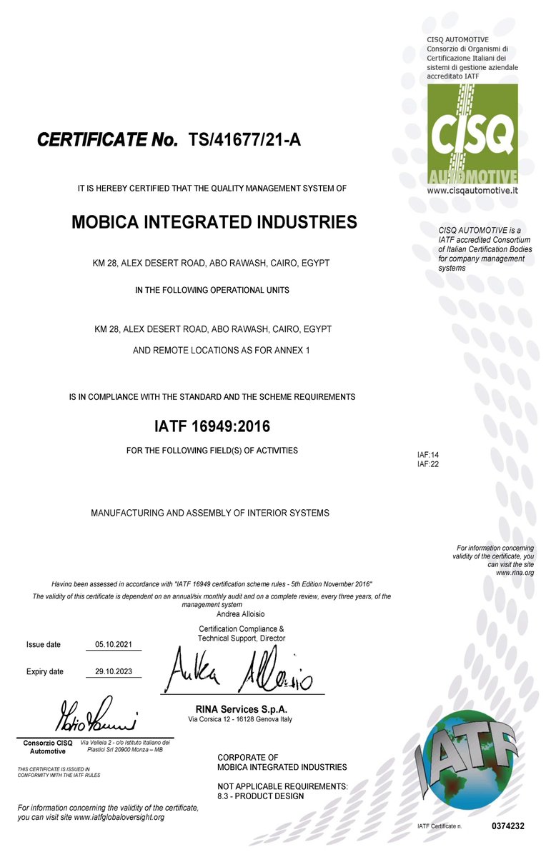 NearEastService's tweet image. #𝗡𝗘𝗦_𝗖𝗜𝗦𝗤_𝗣𝗮𝗿𝘁𝗻𝗲𝗿 𝗽𝗿𝗼𝘂𝗱𝗹𝘆 congratulate 𝗠𝗢𝗕𝗜𝗖𝗔 for their 𝗴𝗿𝗲𝗮𝘁 𝗮𝗰𝗵𝗶𝗲𝘃𝗲𝗺𝗲𝗻𝘁 𝘄𝗶𝘁𝗵 𝗼𝗯𝘁𝗮𝗶𝗻𝗶𝗻𝗴 𝗼𝗳 𝘁𝗵𝗲 #𝗜𝗔𝗧𝗙 𝟭𝟲𝟵𝟰𝟵:𝟮𝟬𝟭𝟲 𝗜𝗻𝘁𝗲𝗿𝗻𝗮𝘁𝗶𝗼𝗻𝗮𝗹 𝗔𝘂𝘁𝗼𝗺𝗼𝘁𝗶𝘃𝗲 𝗦𝘁𝗮𝗻𝗱𝗮𝗿𝗱.
#CISQ #NES #RINA #Mobica