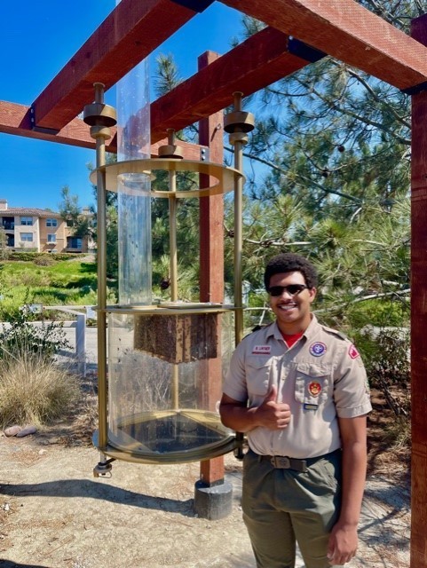 Eagle Scout Branden Lintner shows the BEE-Quarium Observation Hiveat the Discovery Center. 

His innovative see-through viewing structure for bees, took a little over a year to finish, from initial concept to final installation.

bit.ly/2ZDNuzi by <a href="/sdutmcintosh/">Linda McIntosh</a> via <a href="/SDUT/">The San Diego Union-Tribune</a>