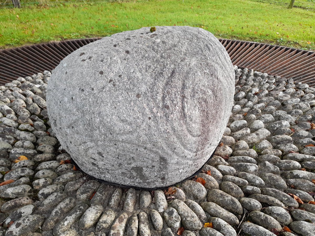 deciek's tweet photo. Not quite a standing stone, but a very special boulder worth noting; a few pics of the Castlestrange Stone in Roscommon. Carved and decorated in La Tène fashion. #StandingStoneSunday https://t.co/w3cSJwcpYu