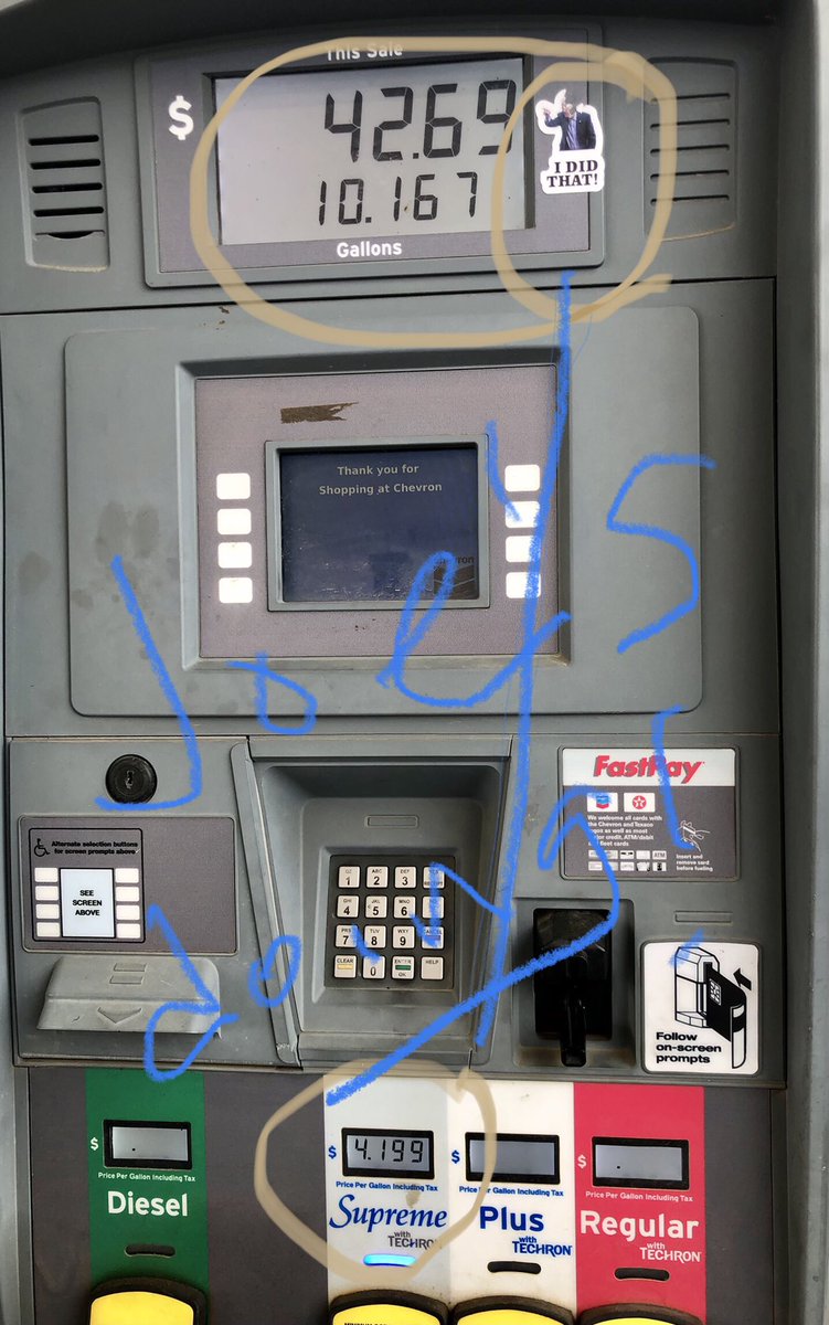 LarryChase9's tweet photo. #inflation #energy #GasPrice @POTUS example of policy impacts on I16 SW of Macon,GA…both hands.  @ENERGY @SenOssoff @ossoff @SenatorWarnock   @RepLucyMcBath bring a wheel barrel afore to long.  Oh. Oh.  Maybe #OPEC @OPECSecretariat will help. #Keystone halt #Colonial #cyber https://t.co/i4e3OJLOpq