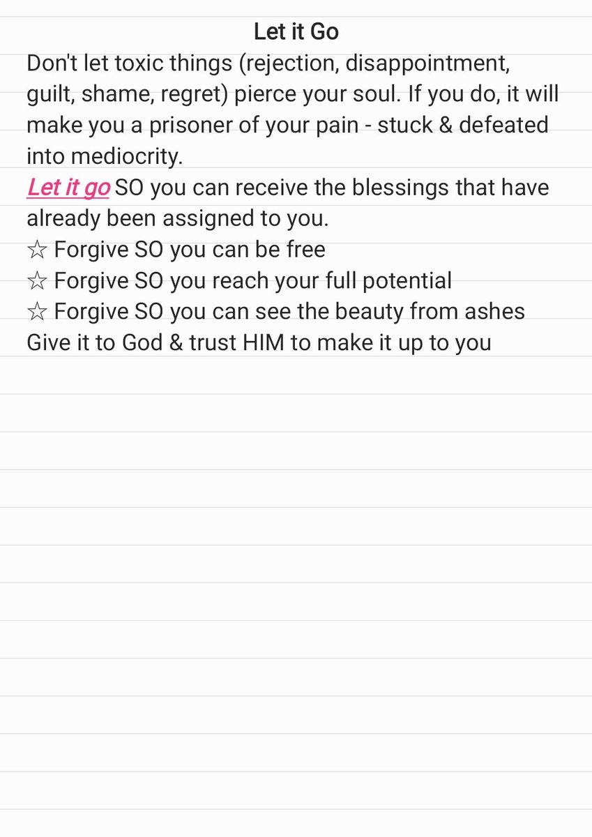 #LetItGo 
Joel Olsteen